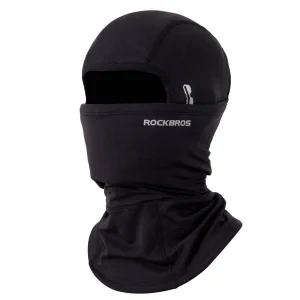 Pasamontañas, gorro cortavientos para debajo del casco, de forro polar cálido, negro, ROCKBROS