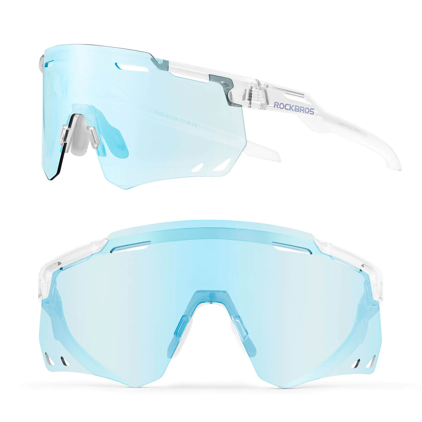 Gafas de ciclismo ultraligeras, gafas de sol fotocromáticas con protección UV400, ROCKBROS - Imagen 5