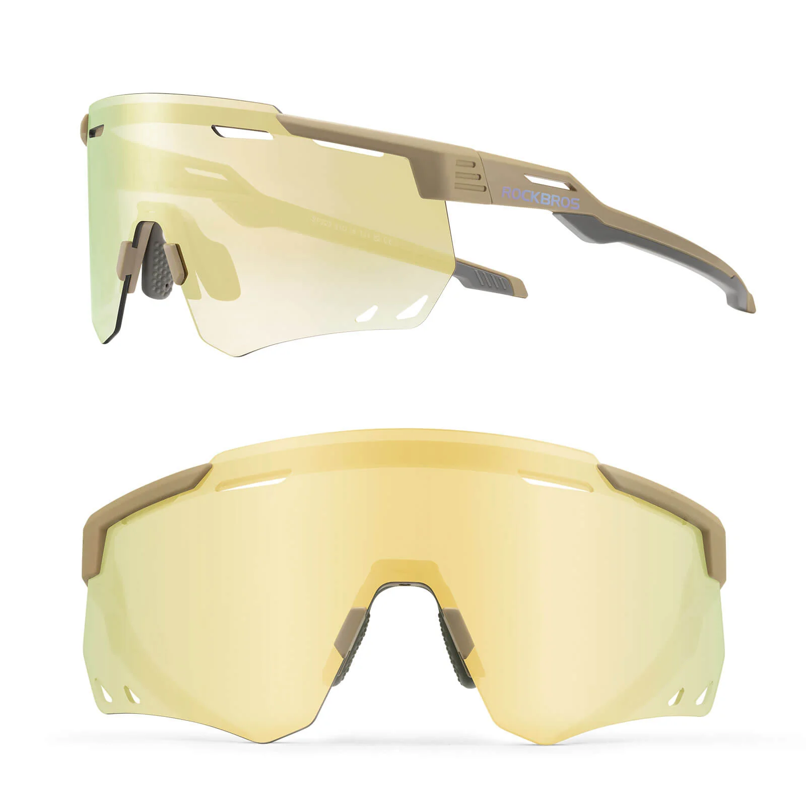 Gafas de ciclismo ultraligeras, gafas de sol fotocromáticas con protección UV400, ROCKBROS - Imagen 2
