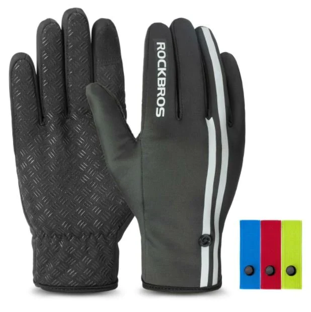 ROCKBROS Guantes Dedos Enteros Ciclismo Guantes Pantalla Táctil Carretera