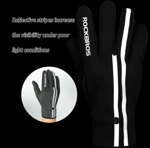 ROCKBROS Guantes Dedos Enteros Ciclismo Guantes Pantalla Táctil Carretera - Imagen 3