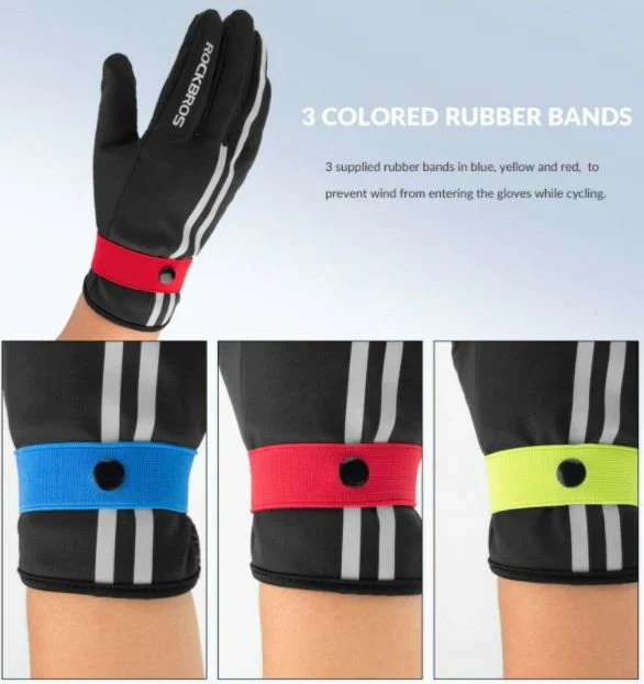 ROCKBROS Guantes Dedos Enteros Ciclismo Guantes Pantalla Táctil Carretera - Imagen 4