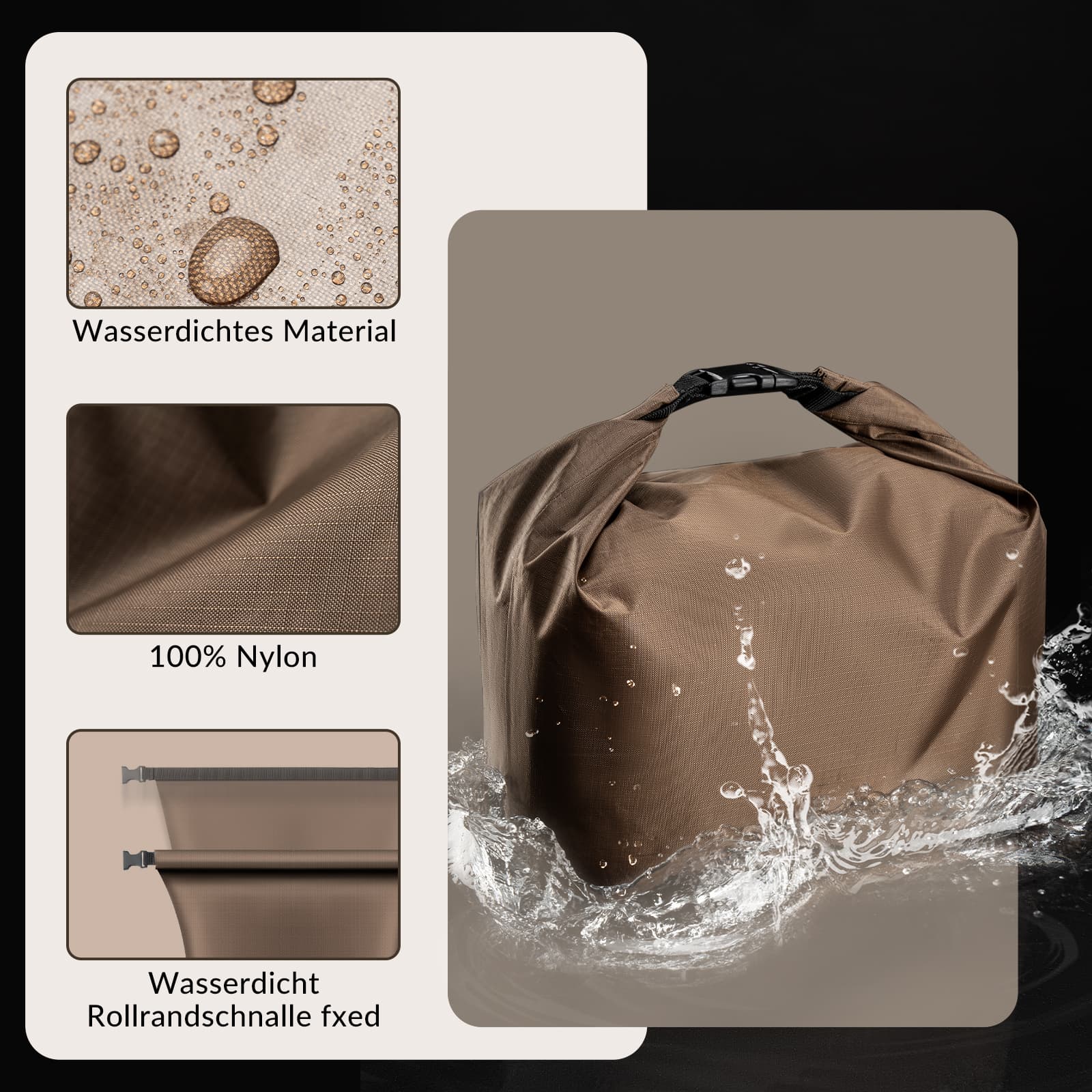 Bolsa de manillar impermeable, cesta de bicicleta desmontable, aprox. 5,5 L, ROCKBROS - Imagen 6