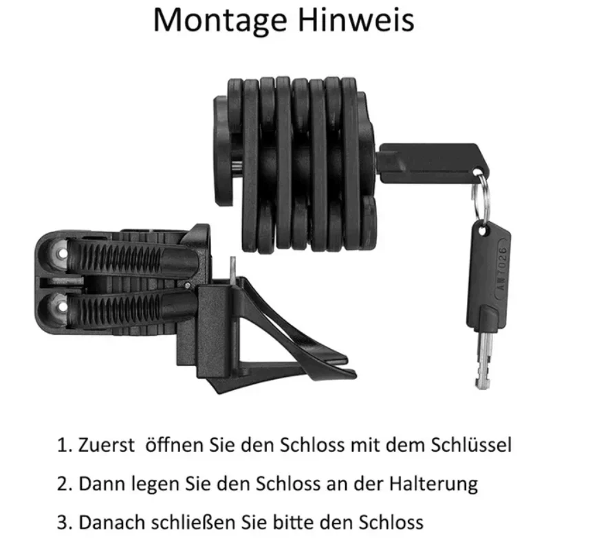 ROCKBROS WD795 Candado de bicicleta plegable antirrobo - Imagen 3