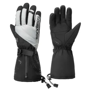 Guantes de invierno Guantes de ciclismo calefactables con batería M-XL ROCKBROS