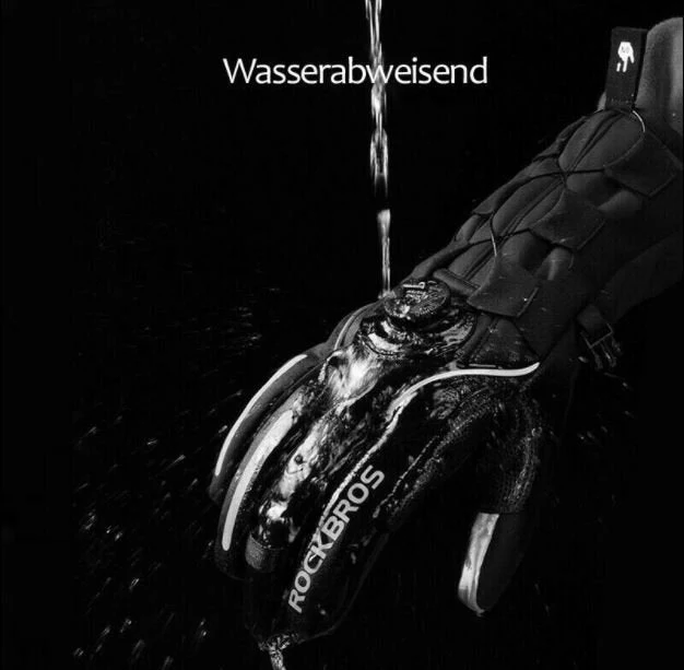 ROCKBROS Guantes de esquí de invierno Guantes SBR Motocicleta Cortavientos - Imagen 6
