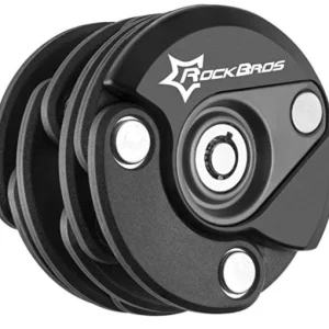 ROCKBROS WL798BK Mini cerradura antirrobo plegable Negro