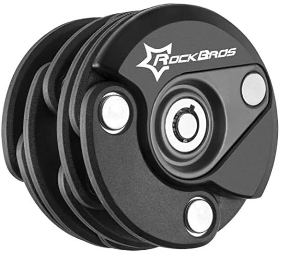 ROCKBROS WL798BK Mini cerradura antirrobo plegable Negro - Imagen 2