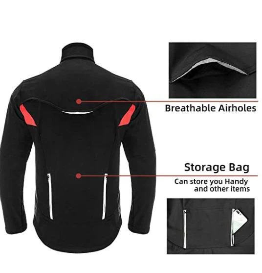 ROCKBROS YPW021 Chaqueta de invierno para ciclismo, impermeable, cortavientos. M-4XL S - Imagen 6