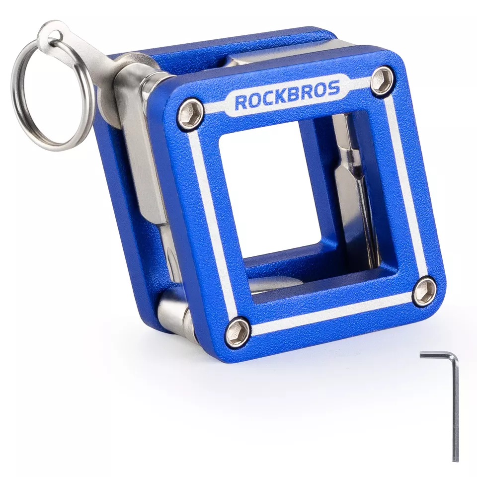 Herramienta multifuncional de bicicleta ROCKBROS 8 en 1 reparación de herramientas plegables - Imagen 8