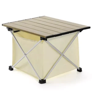 Mesa de camping Quunature, mesa plegable de aluminio con bolsa 600D, mesa de picnic de hasta 15KG