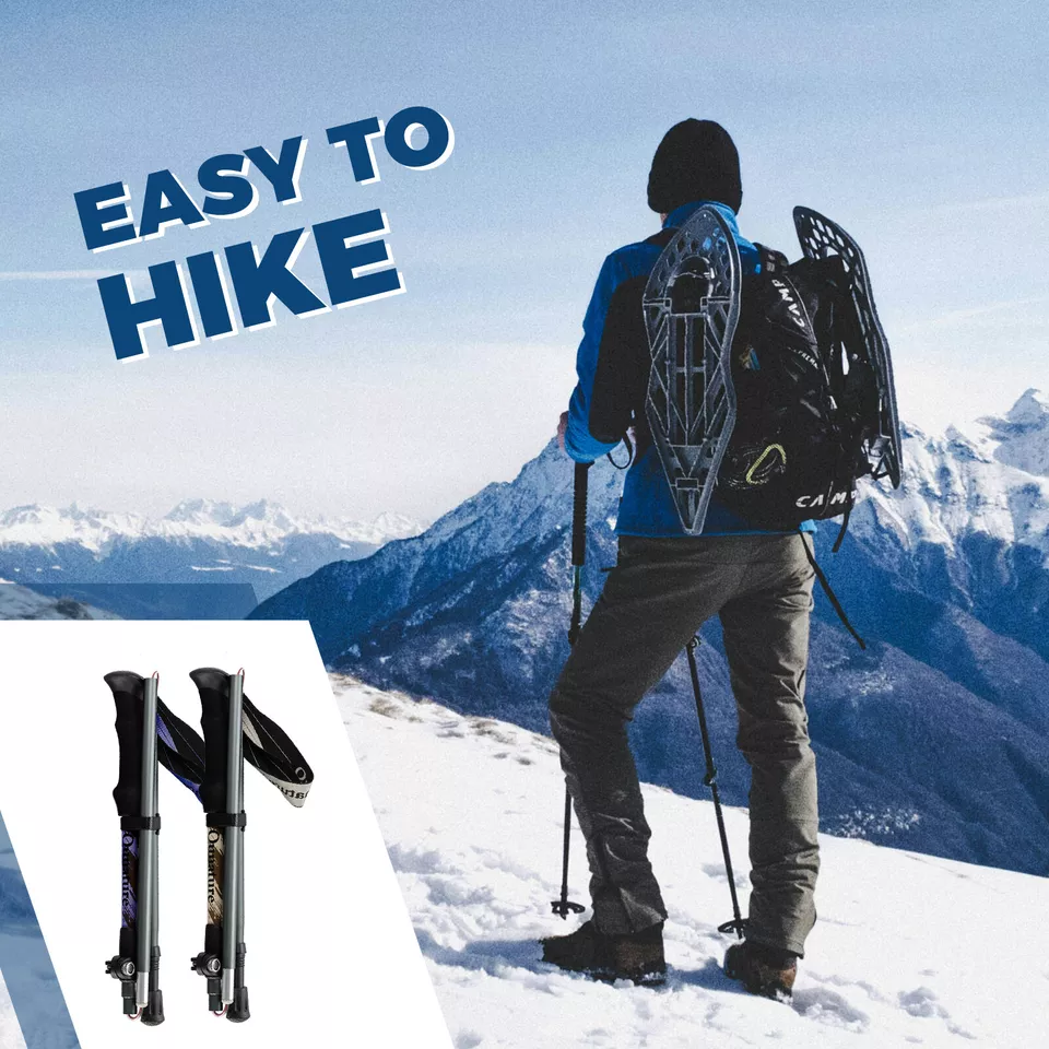 Bastones de trekking Qunature bastones de senderismo 7075 aluminio 130cm - Imagen 4