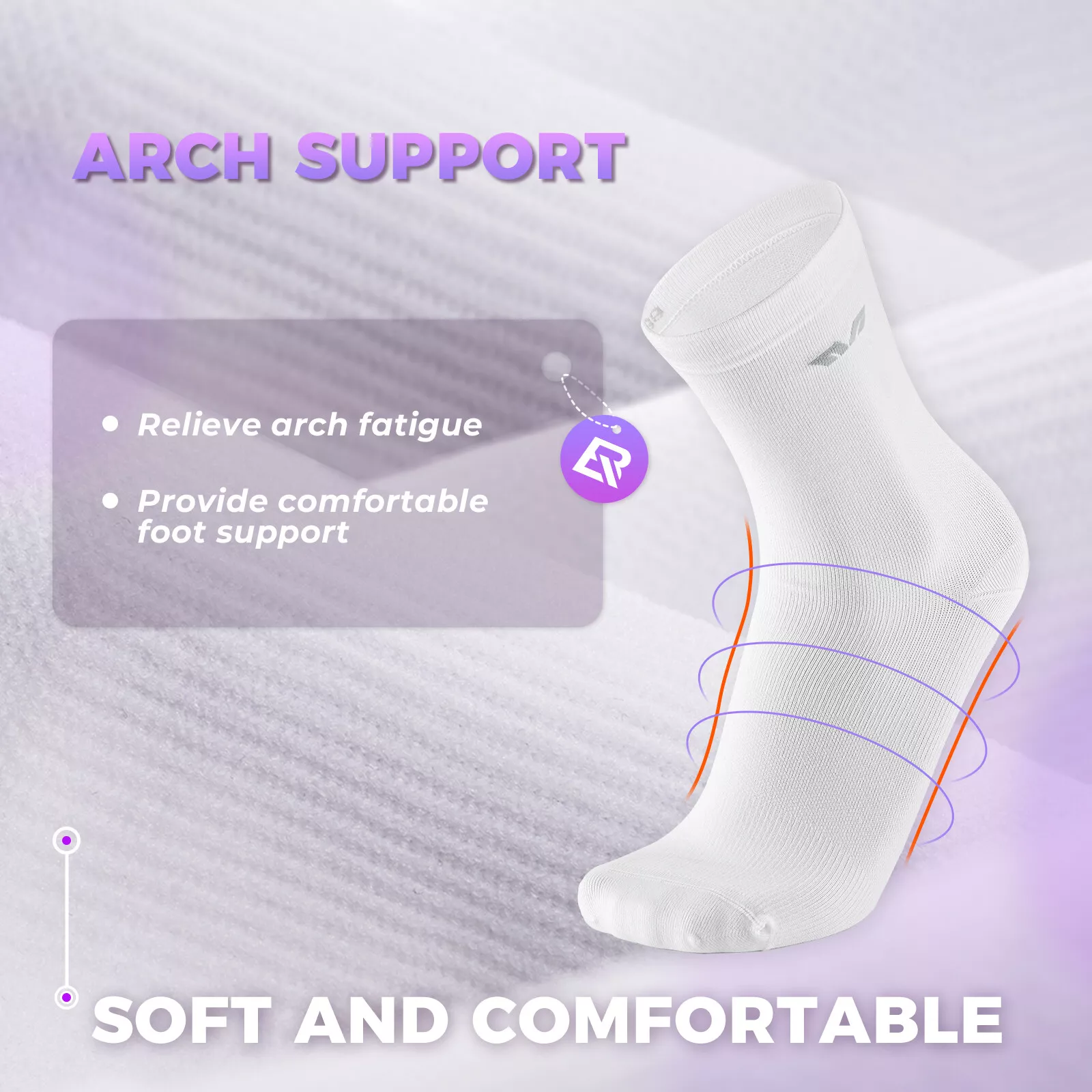 ROCKBROS TVI calcetines de bicicleta para mujer, calcetines deportivos largos para ciclismo, S/M, ligeros - Imagen 4