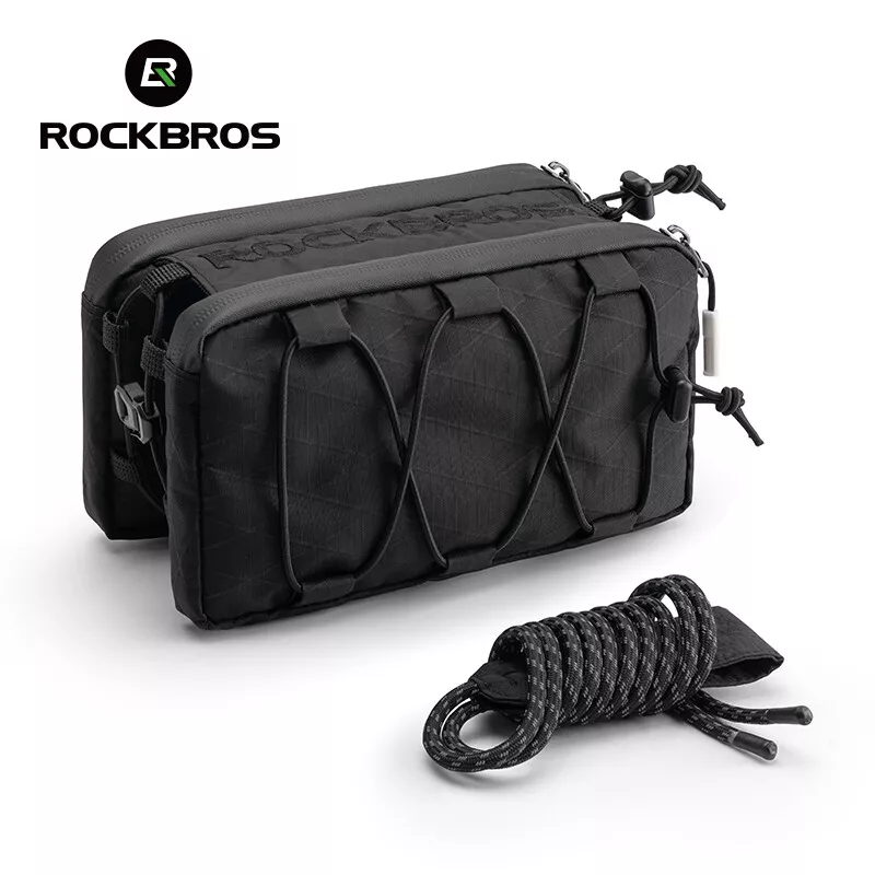 ROCKBROS 1L bicicleta doble cuadro bolsa tubo superior frontal 5 colores para bicicleta de carretera MTB - Imagen 9